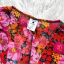 Shade & Shore NWOT  Floral Long Sleeve Deep V-Neck Maxi Kimono Cover Up Dress Photo 3