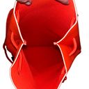 Traingl Red Orange Neoprene Drawstring Knapsack Backpack Photo 2