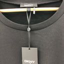 DKNY  Mixed-Media Lace-Trim Sweatshi Black L Photo 6