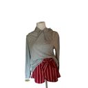 Zaful paper bag red shorts with white stripes Photo 2