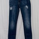 Aeropostale Dark Wash Distressed Stretchy Jean Leggings Women’s Size 0 Photo 3