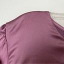 Petal and Pup  Opal Mauve Purple Satin Long Balloon Sleeve Wrap Mini Dress 16 Photo 13