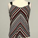 White House | Black Market  Black Coral Yellow Striped Top Photo 0