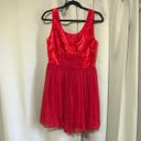 Free People Red Velvet Chiffon Mini Dress Photo 1