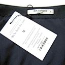 MM.LaFleur NWT  Logan in Ink Blue Sharkskin Wool Blend Faux Wrap Pencil Skirt 6 Photo 4