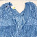 Alex Marie Blue Polka Dot Long Sleeve Dress Knee Length Chiffon Plus Size 20W Photo 9