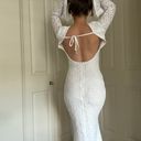 Micas White Boho Bridal Dress Photo 2