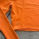 Lululemon  Wunder Train Cropped Long Sleeve Orange Frappe Size 6 Photo 6