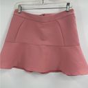 ZARA  Light Pink Peach High Waist Mini Short Cotton Textured Skirt Size Medium Photo 3