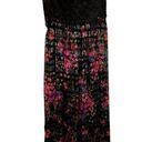 Trina Turk NEW  Betton Black Floral Lace Metallic 100% Silk Maxi Dress 0 Photo 0