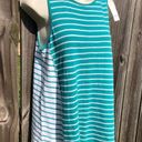 Loft Ann Taylor XS NWT  Green Striped Tank Top White Sleeveless Shirt Blouse Photo 1