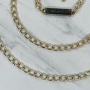 The Bar Gold Tone Lightweight Skinny Metal Chain Link Belt OS One Size Photo 5