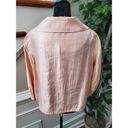 Ruby Rd . Women Solid Pink Rayon Full Zip Front Long Sleeve Jacket Blazer Size 12 Photo 4