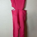 Free People FP movement Rise Pink Back It Up Jumpsuit Bodysuit NEW XS Photo 0