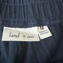 LAND N SEA Navy Linen Blend Crop Pants Size Medium NEW Photo 5