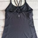 Lululemon  black tank top size 8 excellent pre owned condition Photo 6