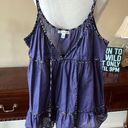 American Eagle  Blue Peplum Retro Top Photo 1