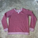 G.H. Bass Women’s Gray & Red Striped Sweatshirt Photo 0