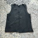 Jantzen  Petite Vintage Button Down Vest Charcoal Gray Medium Photo 0