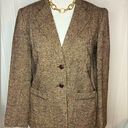 Brooks Vintage Bobbie  Brown Tweed Blazer Size 9 / 10 EXCELLENT Retro Business Photo 0