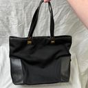 Salvatore Ferragamo BK-21 1986 gold hardware black leather & nylon tote bag Photo 2