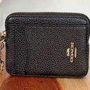 Coach NWT  Leather Zip Card Case Photo 0