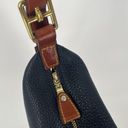 Dooney & Bourke  Hobo Bag Pebbled Leather Black And Tan Shoulder Bag Photo 11