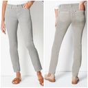 J.Jill  Grey Authentic Fit Slim Button Ankle Jeans Photo 6