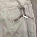 Anne Klein  Women's Tan Pencil Straight Stretch Skirt w/ Zip Pocket Detail sz 4 Photo 1