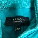 Talbots  Teal Turquoise Blue-Green Quilted Fleece Lined Vest sz Small Mom Preppy Photo 4