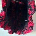 New York & Co. NWT Sz 12 Black Red Rose Floral Balloon Circle Skirt 100% Cotton Photo 6