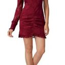 Alexis  One Shoulder Lace Ilana Dress Burgundy Size Medium Photo 0