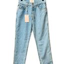 Revice Denim NEW REVICE High Waisted Jeans Denim Light Wash Raw Hem 29 NWT Photo 3