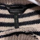 BCBGMAXAZRIA  beige and black striped knit sweater size large Photo 3