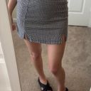 love on a hanger Black & White Houndstooth Mini Skirt Photo 4