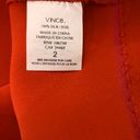 Vince Red Orange 100% Silk Sleeveless Sheath Shift Dress Size 2 Photo 4