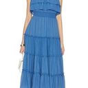 1. State  x Revolve Strapless Ruffle Tiered Dress in Capris Blue, Size M New w/Tag Photo 0