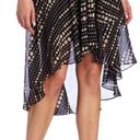 Kenneth Cole Black & White Polka Dot High Low Skirt Photo 0