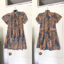 Hunter Bell Dress Merritt Ruffle Shift Mini Summer Prairie Patchwork XS EUC Photo 1