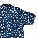 Structure ★ Vintage 90’s  Pattern Casual Button Down - Blue/White ★ Photo 11