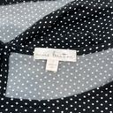 Nine Britton  Black & White Polka Dot Blouse Size Small Photo 4