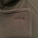 J.Crew  WOOL Stadium Cloth Belted Pea Coat by NELLO GORI Olive Green Size 0/XS Photo 7