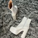 Jessica Simpson  Cream Platform Ankle Boots Photo 4