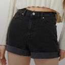 Urban Outfitters BDG  Mom High Rise Denim Shorts in Black size 25 Photo 1