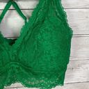 Aerie  Eyelash Lace Padded Bralette Green Size XL Photo 1