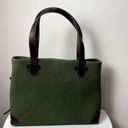 Versacarry Concel Carry Tote Olive Green Brown‎ Leather Trim 14.5"X10" Handbag Photo 1