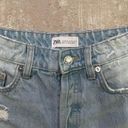 ZARA Distressed Denim Shorts Photo 1