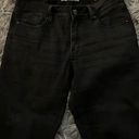 Ripped Boyfriend Jeans Cute Distressed Jeans Stretch Skinny Jeans Black Size 6 Photo 1