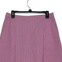 Brooks Brothers  Women Skirt Striped Pleated A-Line Cotton Red Fleece Pink Size 8 Photo 2