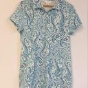 Sigrid Olsen Sigrid & Olsen size M scalloped hem tennis golf dress w/ pockets blue paisley Photo 0